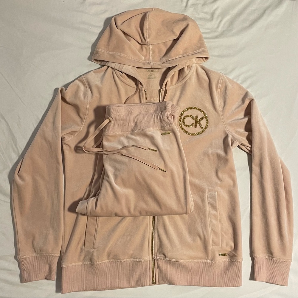 Calvin Klein Light Pink Tracksuit Size Medium